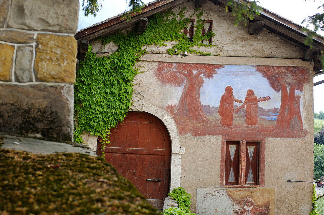 Kapelle in Wallfahrtsort Maria Weissenstein, Wallfahrtskirche, Petersberg, Deutschnofen, Südtirol, Italien