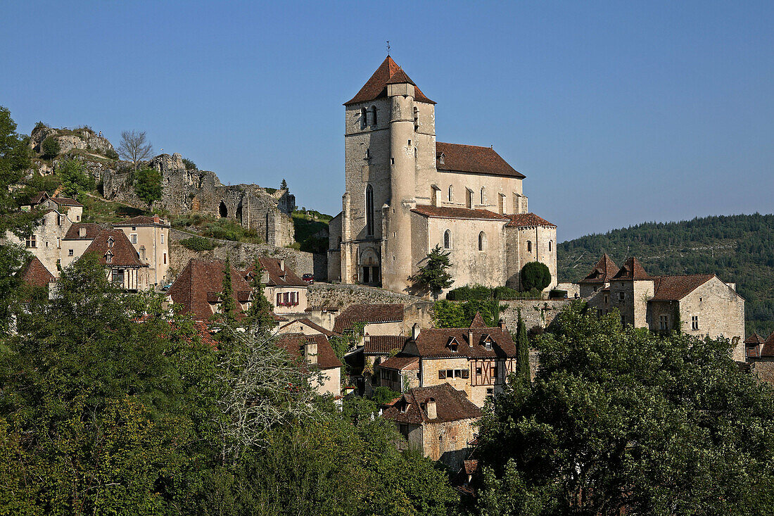 Saint-Cirq Lapopie. Lot, Midi-Pyrénées, France.