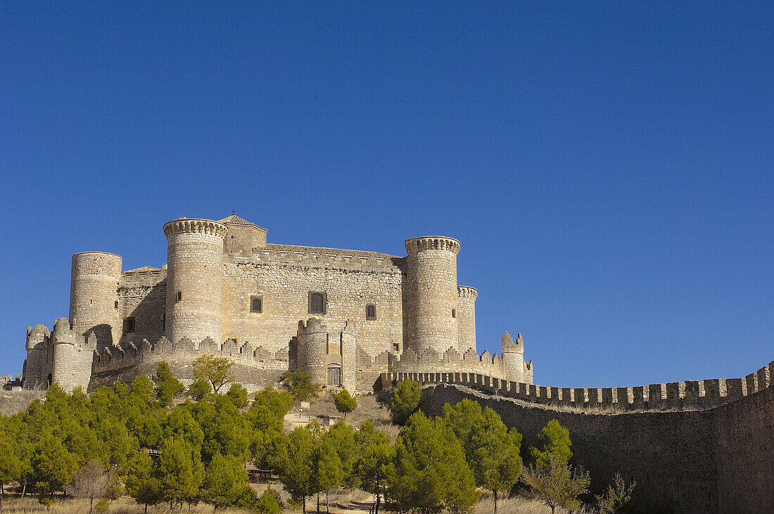 Castillo. Belmonte. Cuenca province. La Mancha. Castille. Spain