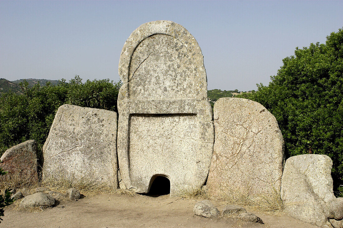 Sa Ena 'e Thomes tomb, Tombs of the Giants. Nuoro province, Sardinia, Italy