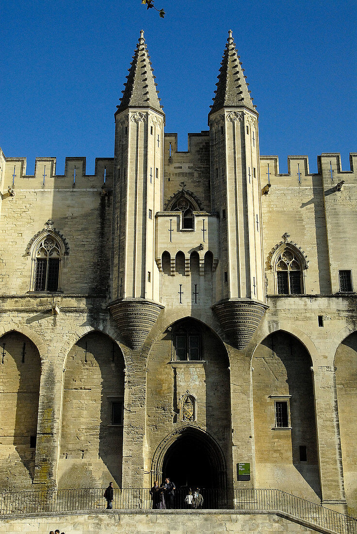 Popes Palace (14th century), Avignon. Provence, France