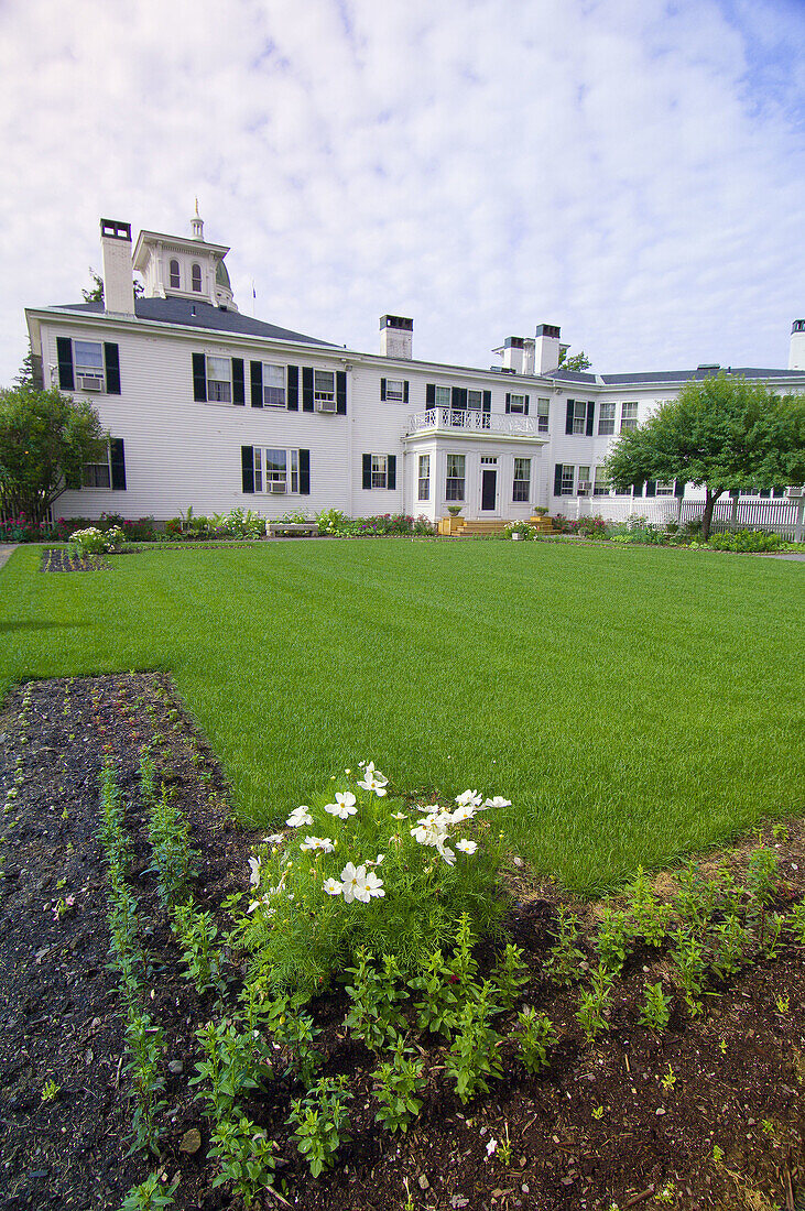 Back garden of the Blaine House (Governor's residence), Augusta, Maine, USA