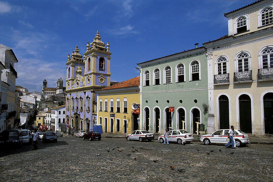 Nossa Senhora do Rosario dos Pretos church. Largo do Pelourinho. Salvador da Bahia. Brazil.