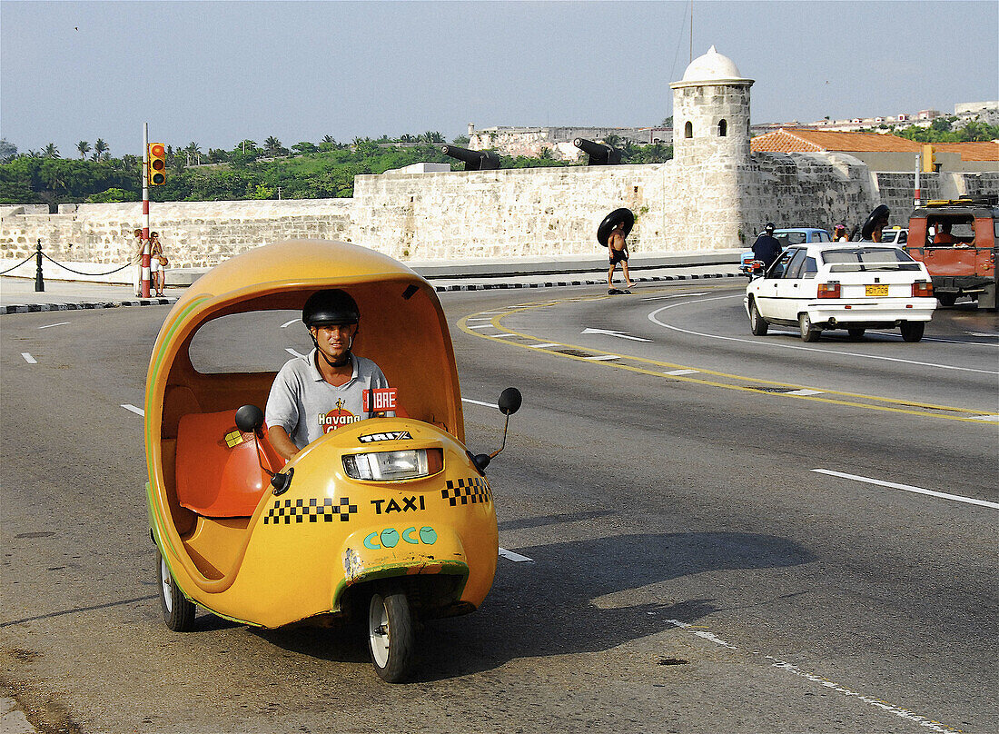 Scooter taxi, Havana. Cuba