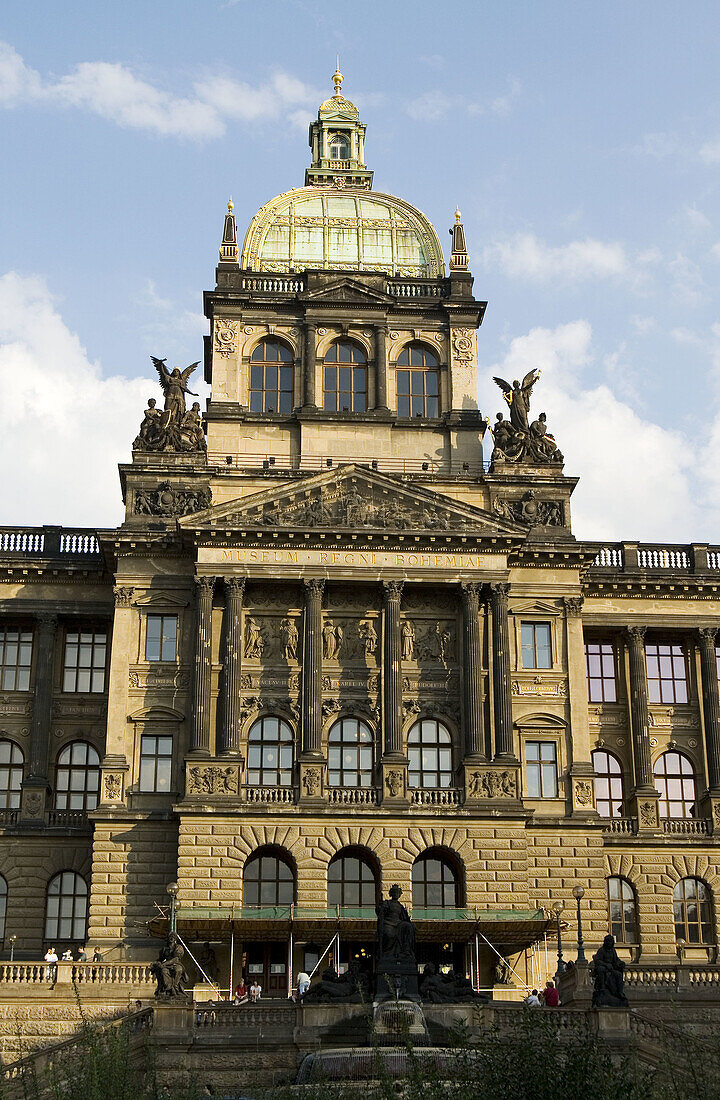 National Museum, built 1885-1891, architect Josef Schulz, Wenceslas Square, Prague, Czech Republic