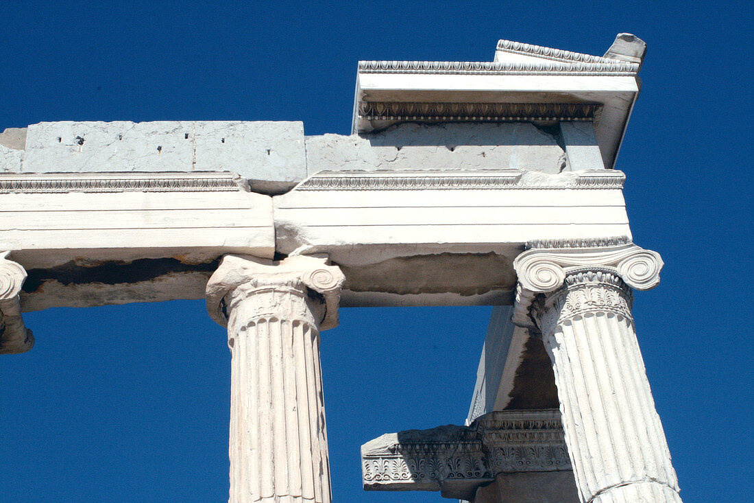 Detail of temple, Athens. Greece