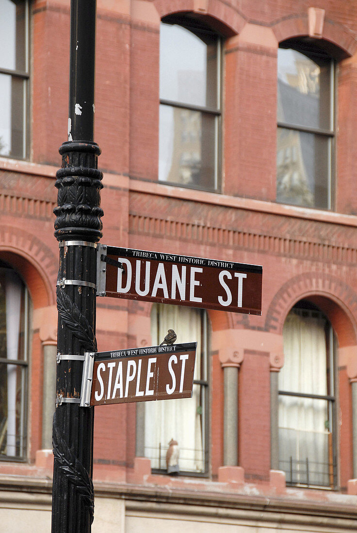 Tribeca, NYC, Street Sign