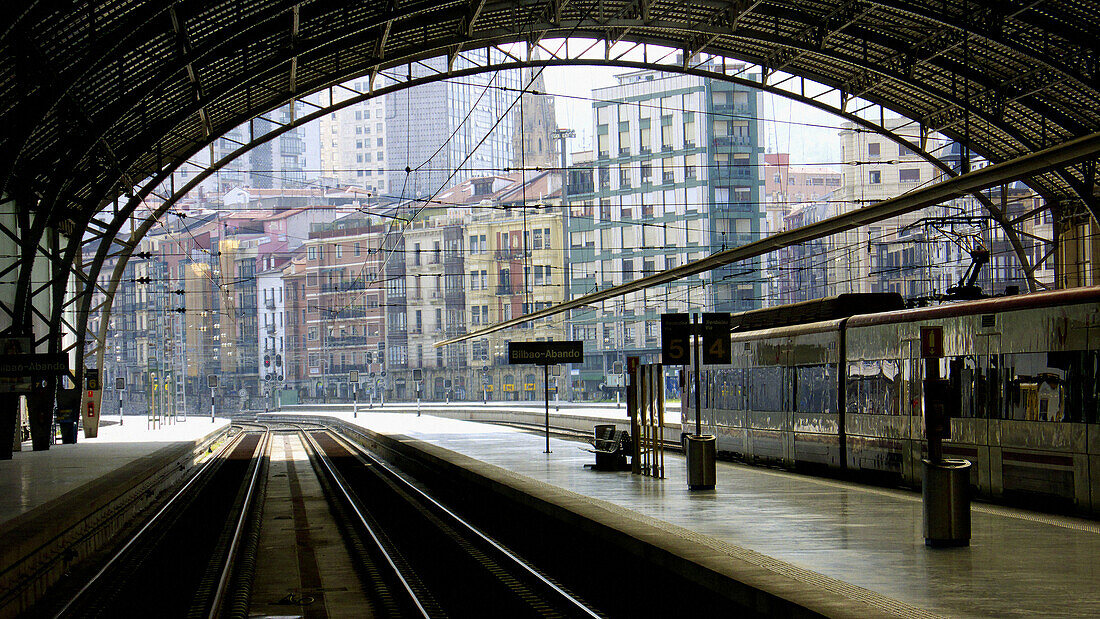 Abando train station. Bilbao. Basque Country. Spain