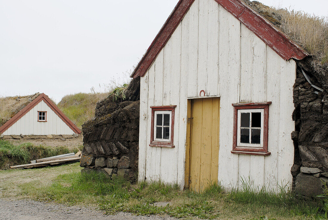 Laufás old houses near Akureyri, Iceland