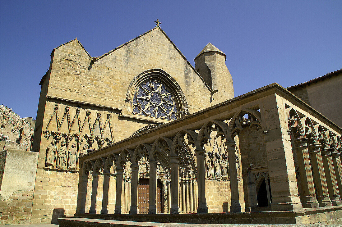 Santa Maria la Real Church in Olite, Navarre, Spain