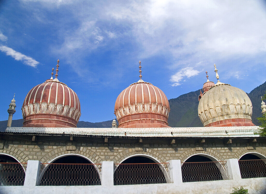 Domes of the Shahi Mosque, Chitral, Pakistan