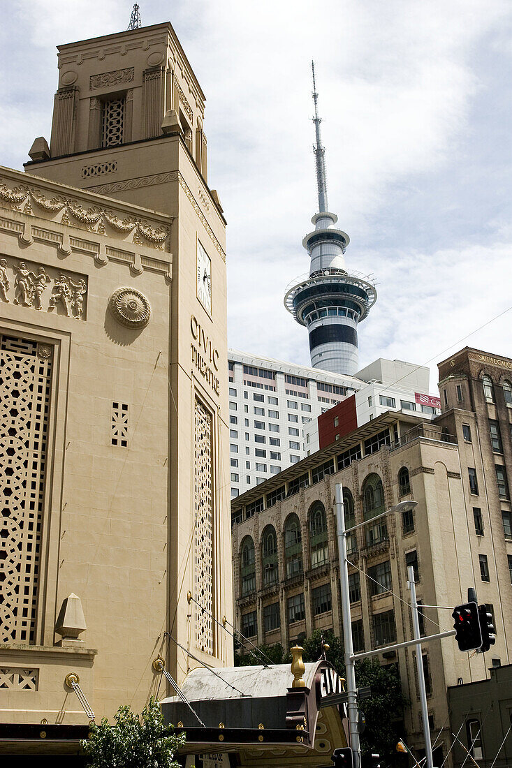 Downtown Auckland and Sky Tower