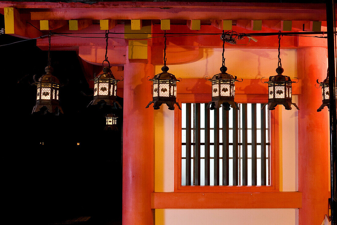 Bronze lanterns within Kasuga Shrine