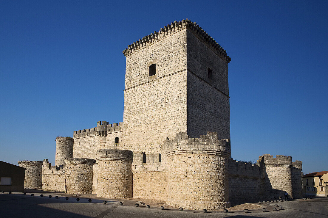 Castle. Portillo. Valladolid province, Castilla-León, Spain
