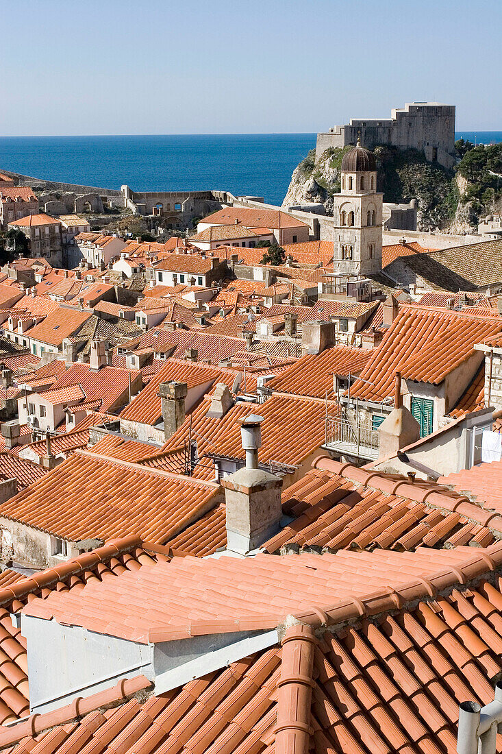 View of Dubrovnik (Croatia) from the city walls