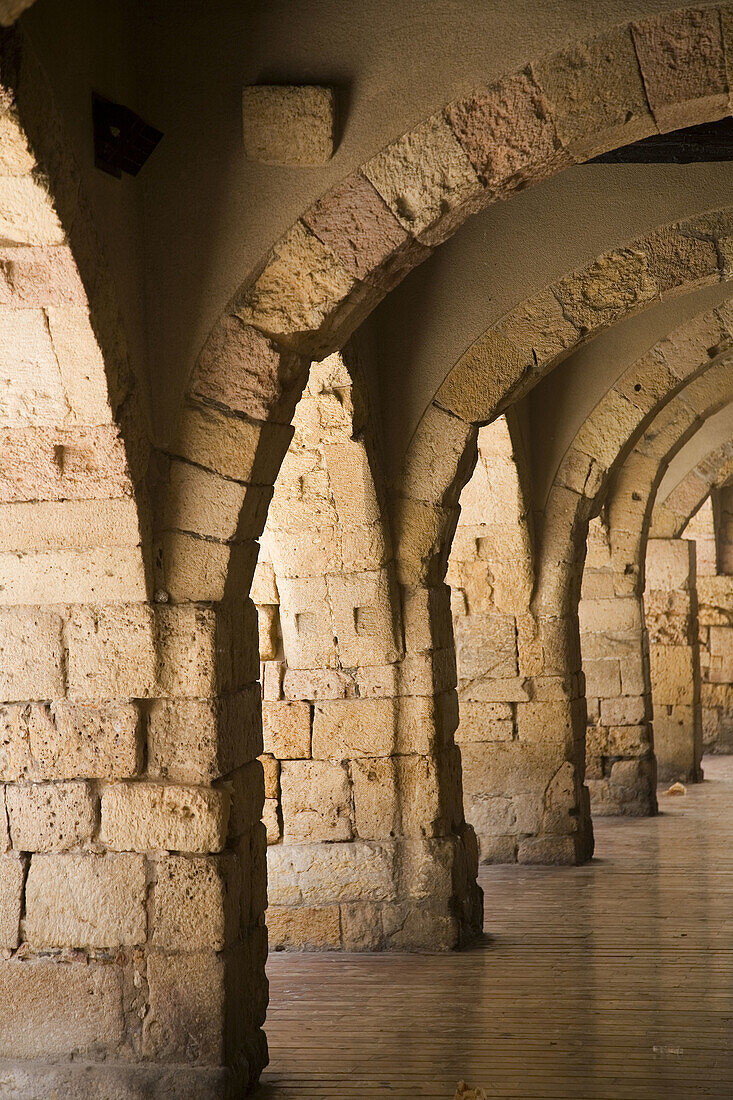 Medieval market porch. Tarragona. Spain.