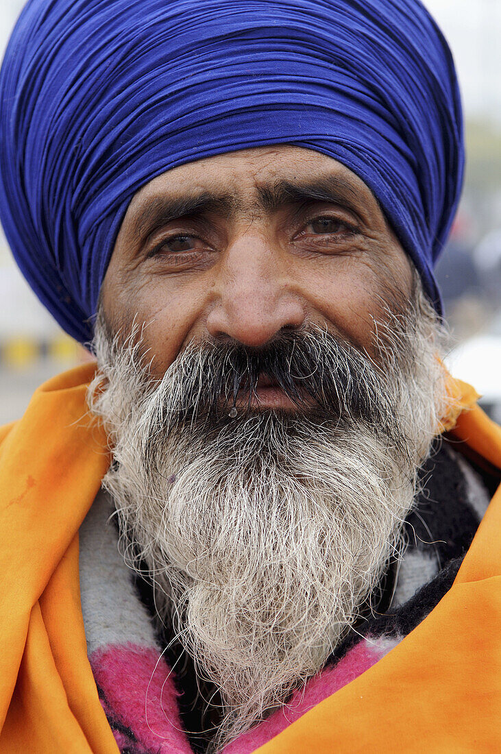 Portrait of a Sikh man taken in Amritsar, India