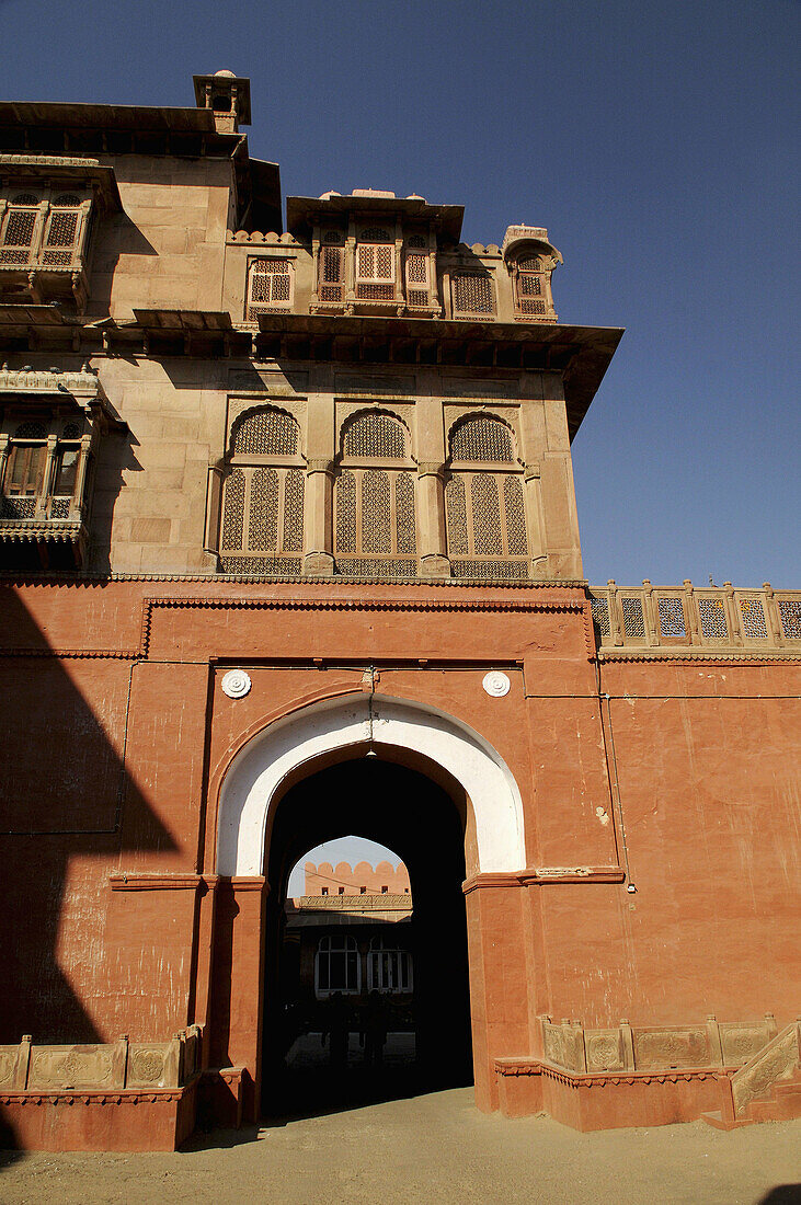 The beautiful Maharaja palace inside the Bikaner fort