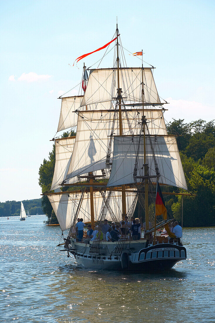 Segelboote auf dem Wannsee (Havel) , Brandenburg, Deutschland, Europa