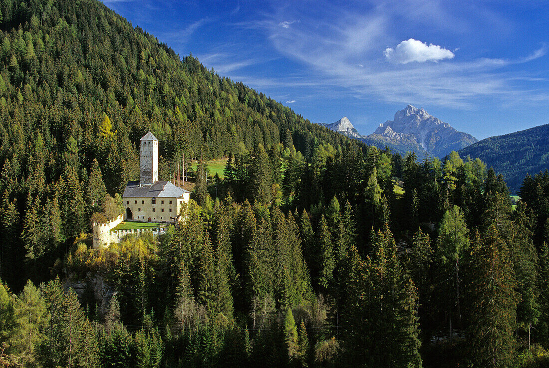 Welsberg castle, Val Pusteria, Dolomite Alps, South Tyrol, Italy