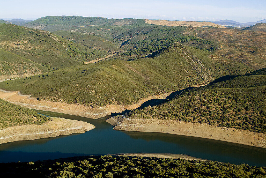 Tagus River. Monfrague Natural Park (Biosphere Reserve). Cáceres province. Extremadura, Spain