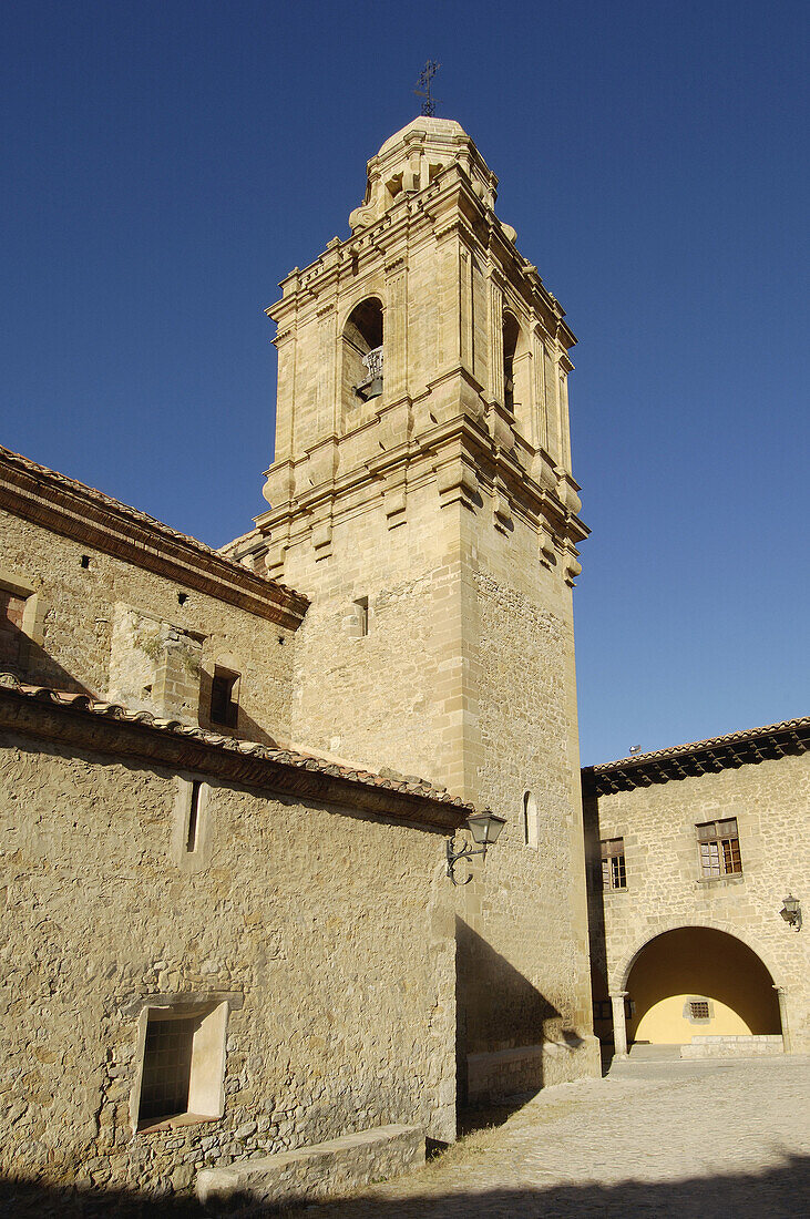 Church of Santa Margarita, Mirambel. Maestrazgo, Teruel province. Aragon. Spain.