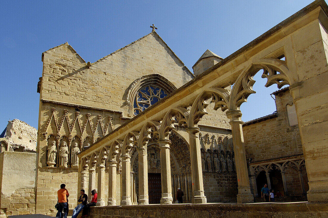 Santa Maria la Real church, Olite. Navarre, Spain