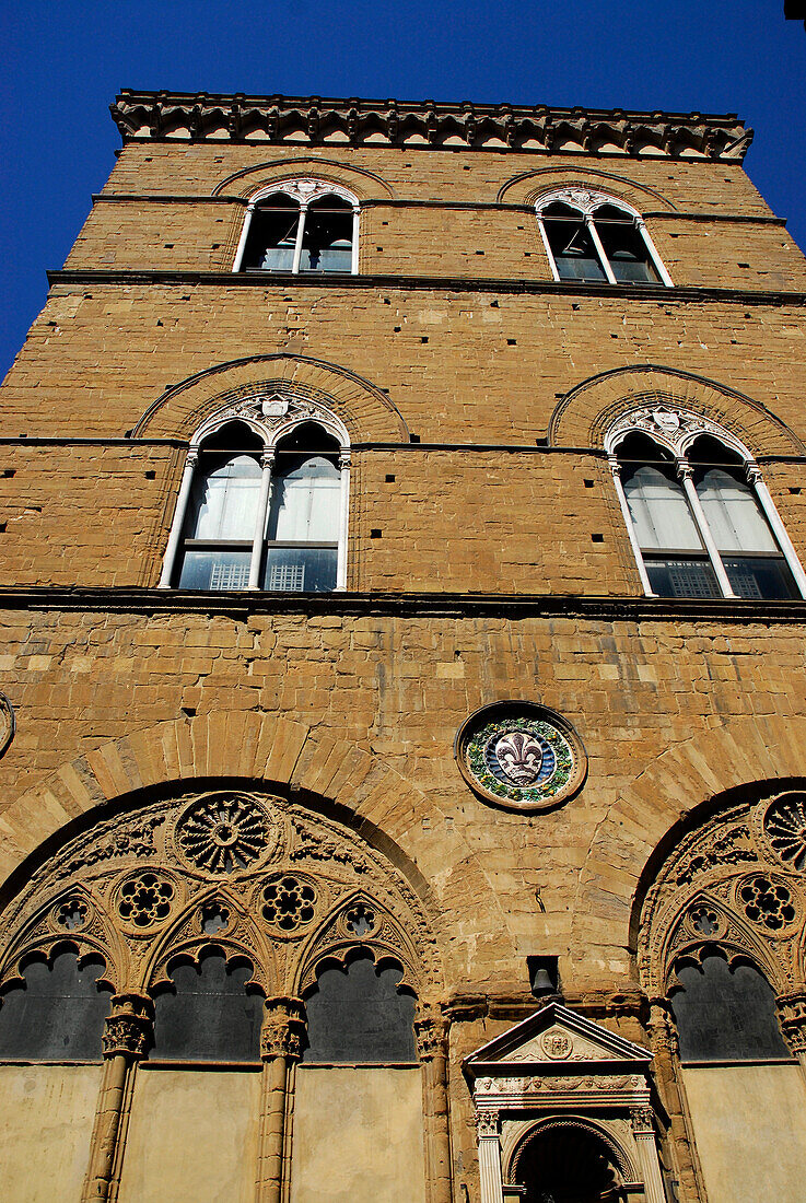 Facade of the church Orsanmichele, Florence, Tuscany, Italy, Europe