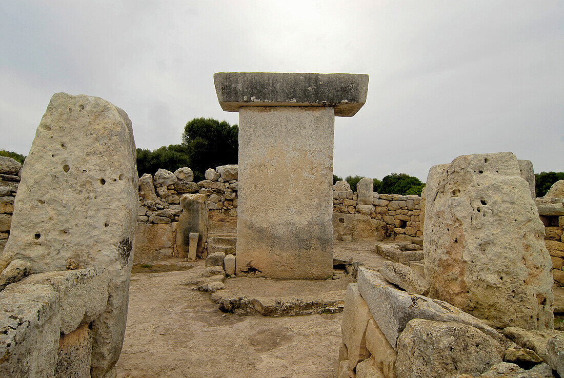 Prehistoric monument at Torralba d´en Salor, Minorca, Balearic Islands, Spain