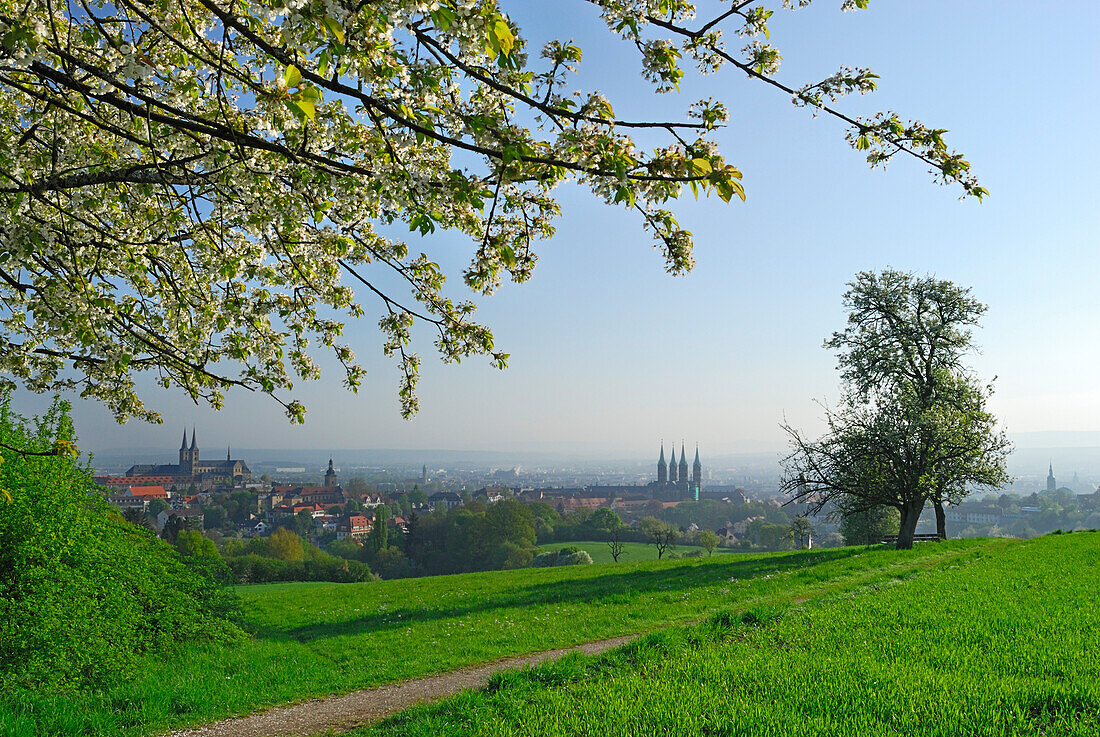 Blick auf Bamberg, Oberfranken, Bayern, Deutschland