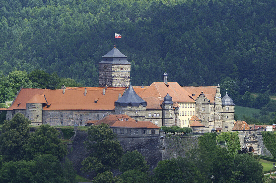 Festung Rosenberg, Kronach, Oberfranken, Bayern, Deutschland