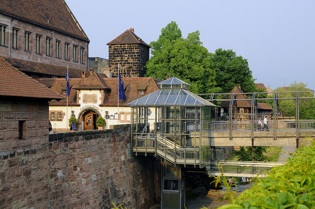 Brücke am Sterntor, Nürnberg, Mittelfranken, Bayern, Deutschland