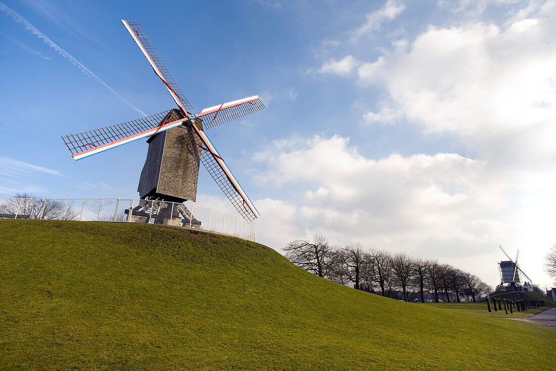St. Janshuis windmill, Bruges, Belgium