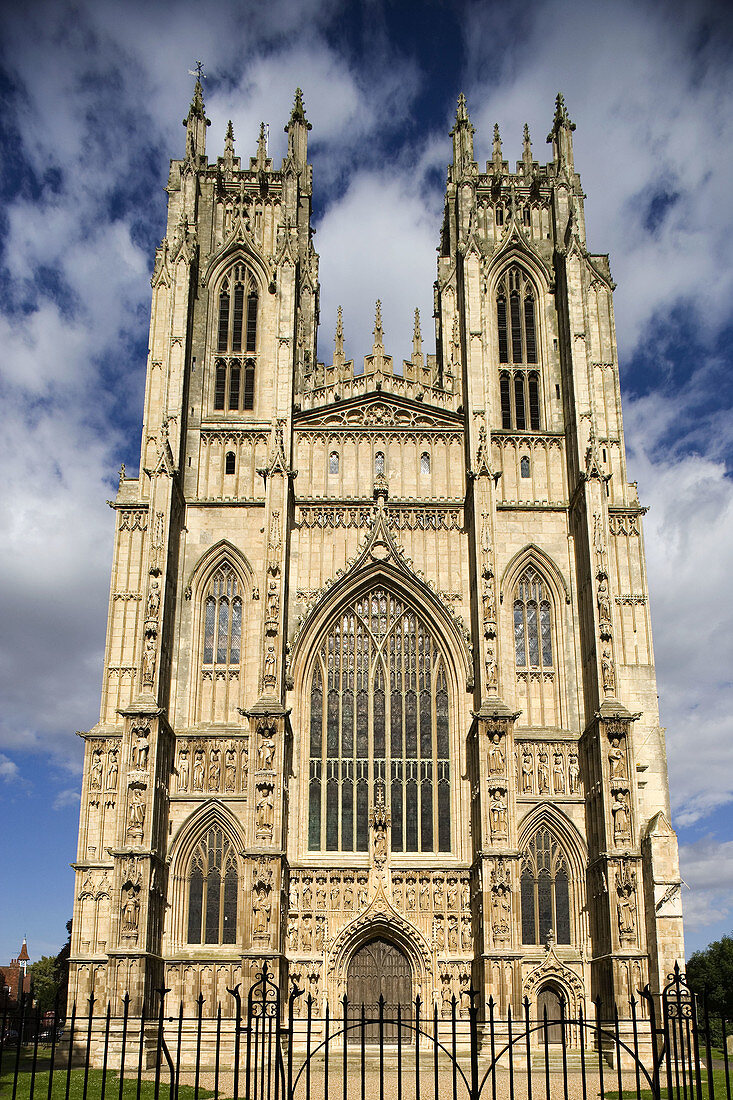 Beverley, Minster, founded in 8th century, built mainly 13th-14th centuries, sculptures, East Riding of Yorkshire, UK