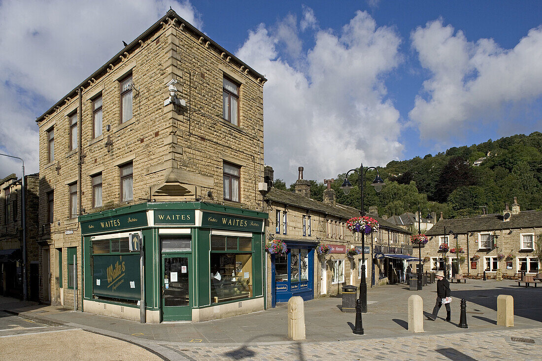 Hebden Bridge, typical buildings, West Yorkshire, UK