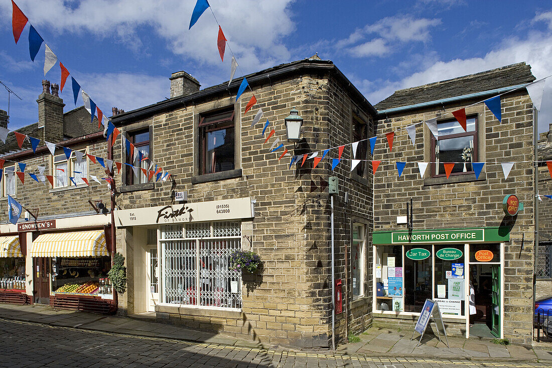 Haworth, Main street, Brontes town, West Yorkshire, UK