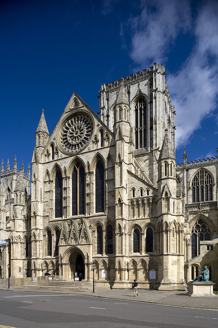 York, York Minster, cathedral, the biggest gothic building in northern Europe, North Yorkshire, UK
