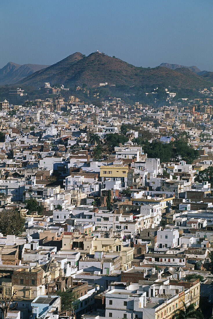 India, Rajasthan, Udaipur, panorama