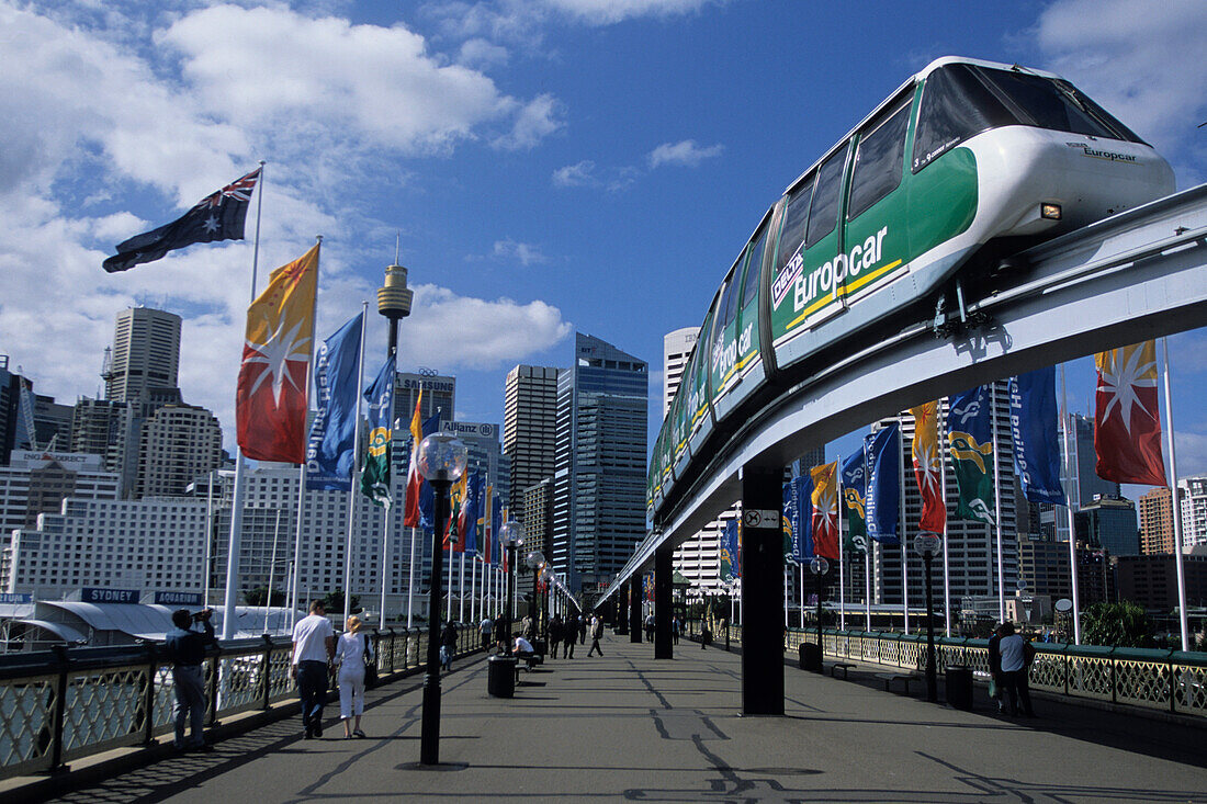 Darling Harbour Monorail, Sydney, New South Wales, Australien