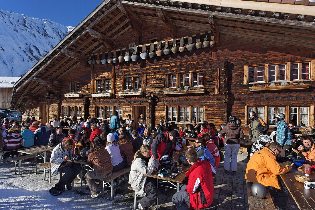 Mountain restaurant Aebi, Adelboden, Bernese Oberland, Canton of Berne, Switzerland