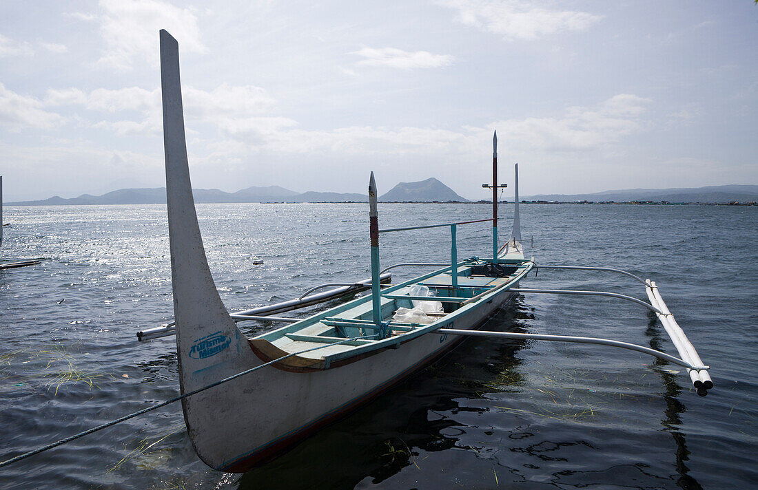 Outrigger on Lake Taal, Philippines