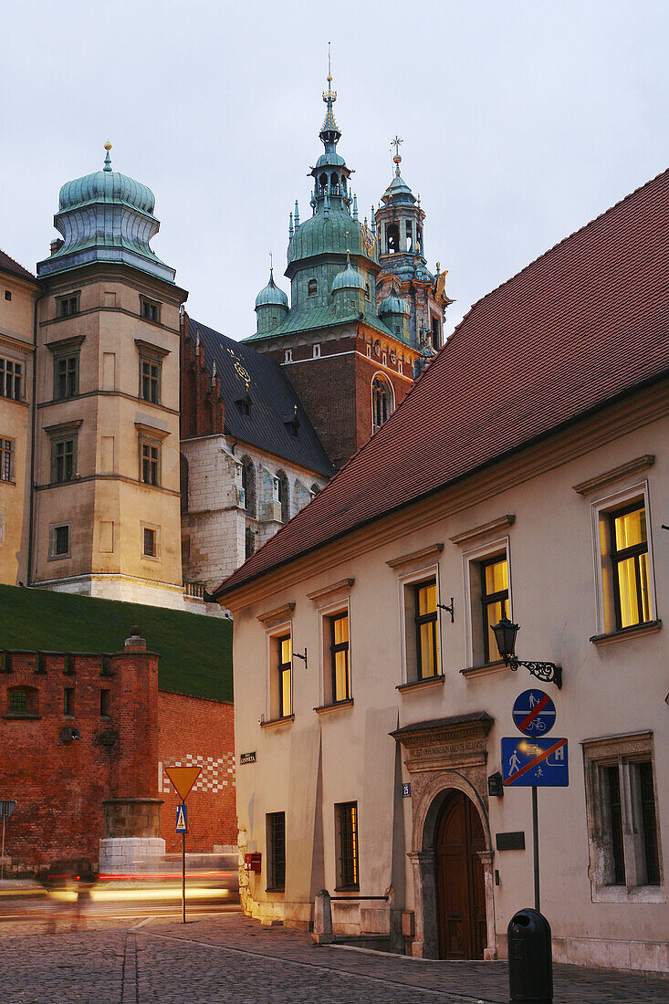 Royal Castle and Kanonicza Street, Krakow. Poland