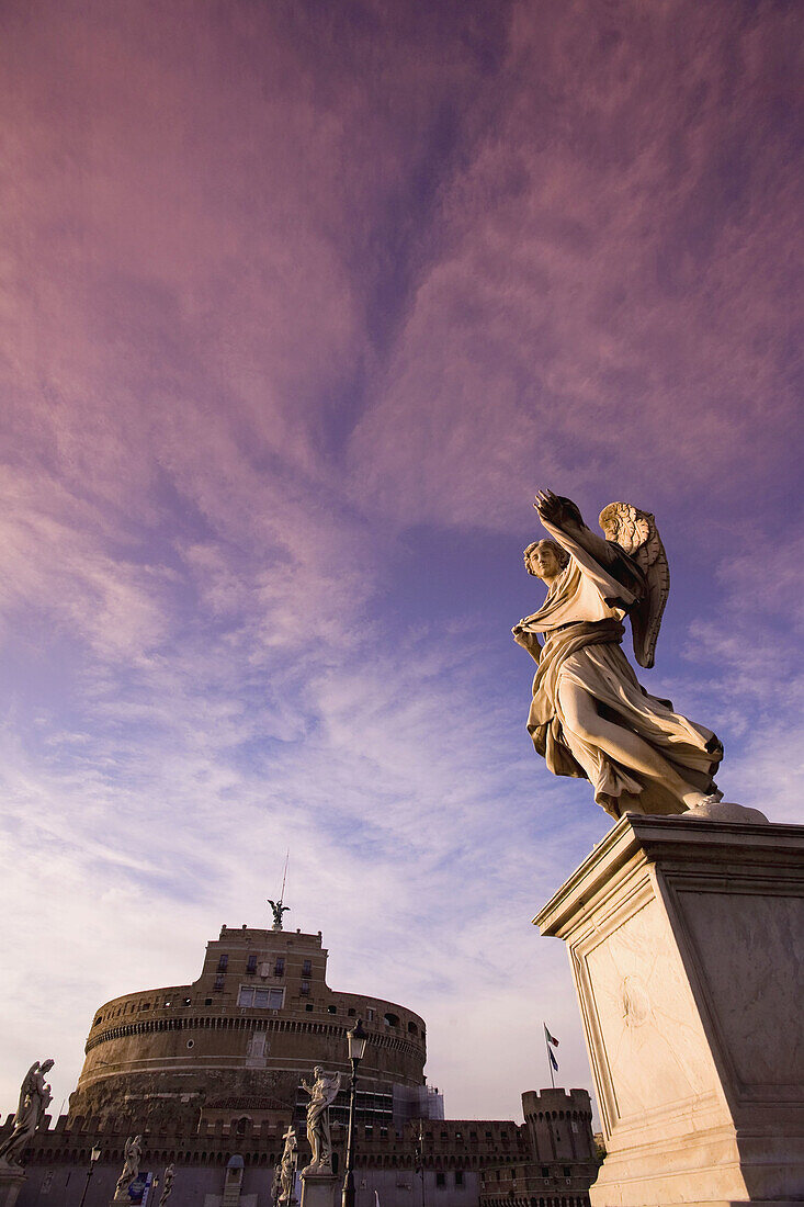 Castel Sant'Angelo and Sant'Angelo Bridge, Rome, Italy