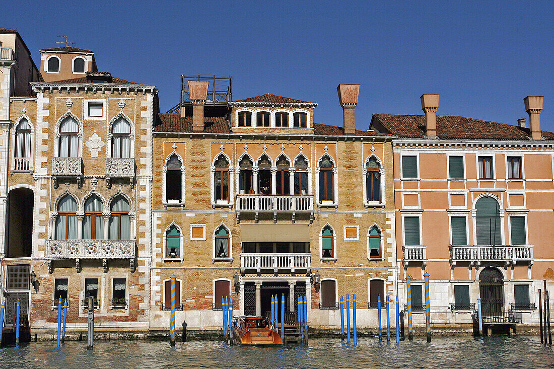 Gran Canal palaces. Venice, Italy.