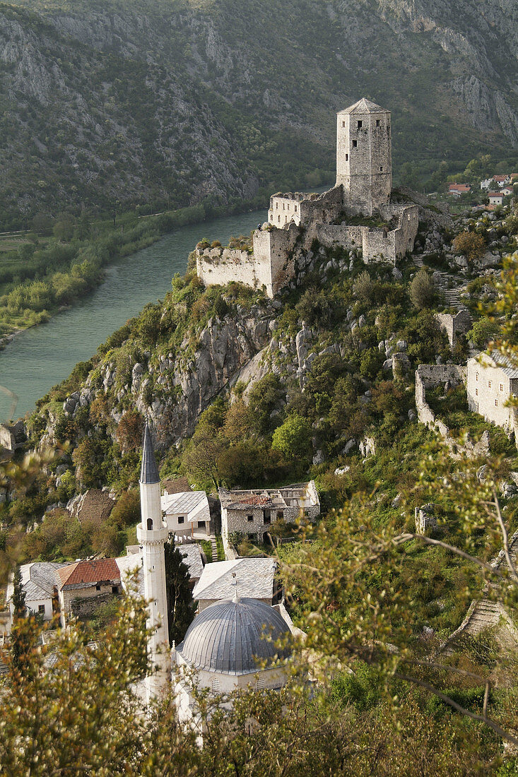Pocitelj, a little fortress town on the road just south of Mostar in Bosnia and Herzegovina