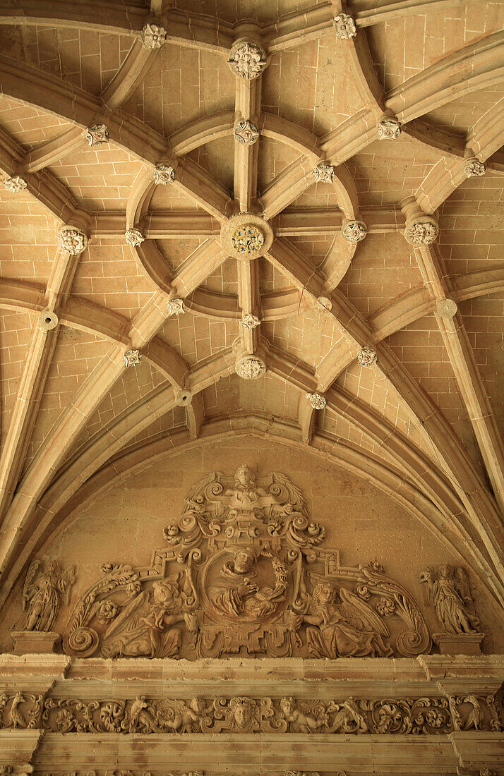 Spain, Castilla Leon, Salamanca, San Esteban convent, cloister