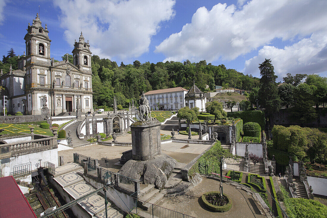 Portugal, Minho, Bom Jesus do Monte, church