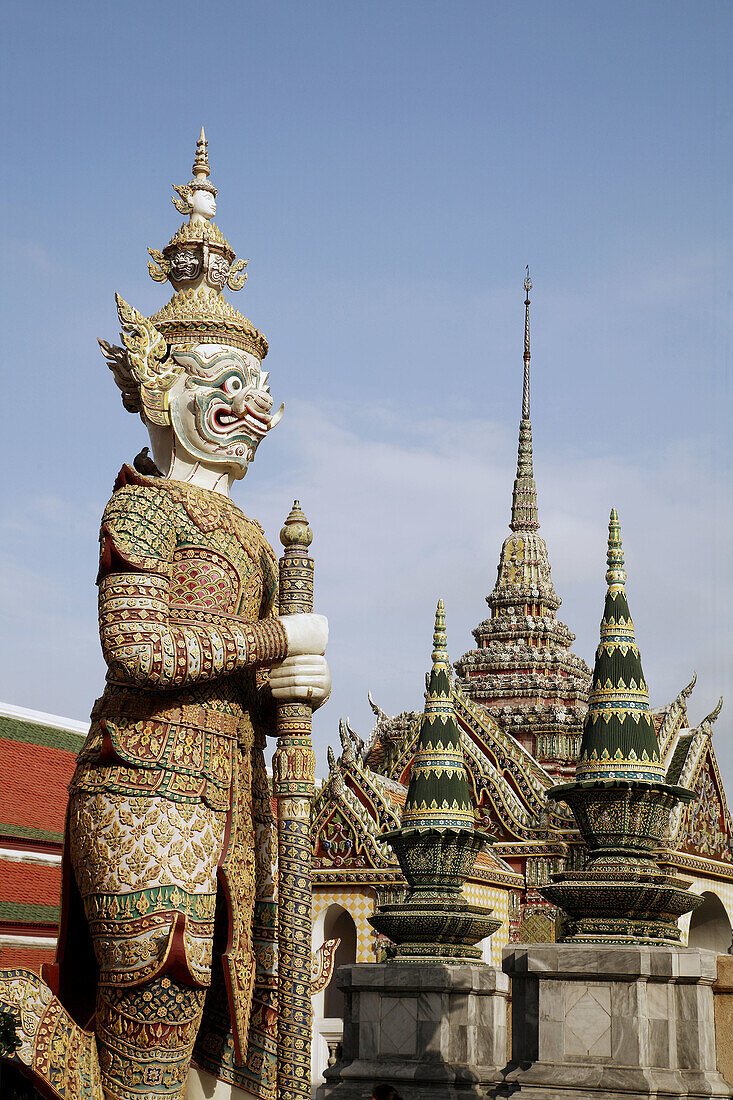 Thailand, Bangkok, Wat Phra Kaew, Emerald Buddha Temple