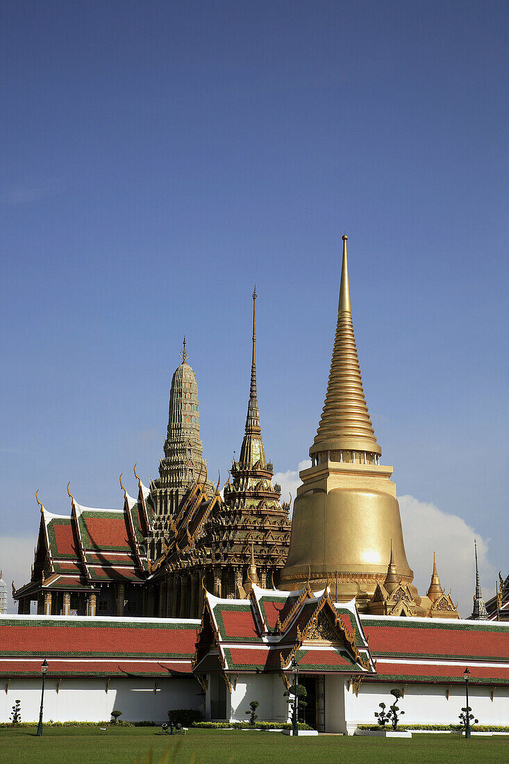 Thailand, Bangkok, Wat Phra Kaew, Emerald Buddha Temple