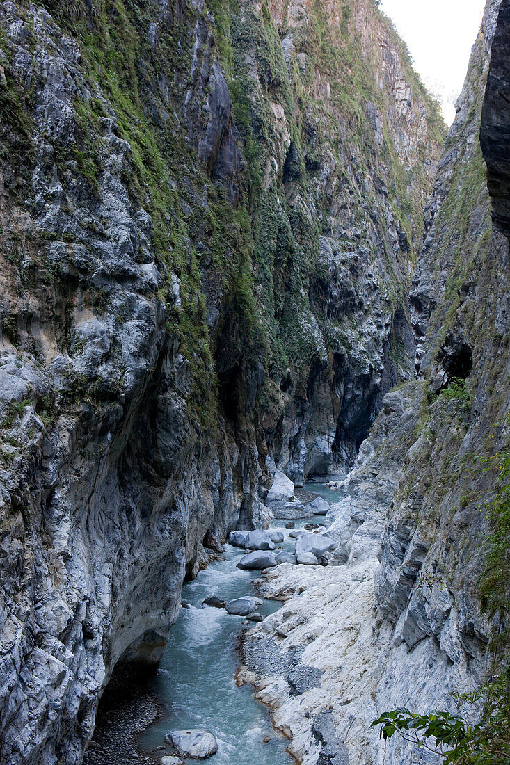 Blick in die Schlucht des Liwu Flusses, Taroko Schlucht, Taroko Nationalpark, Taiwan, Asien